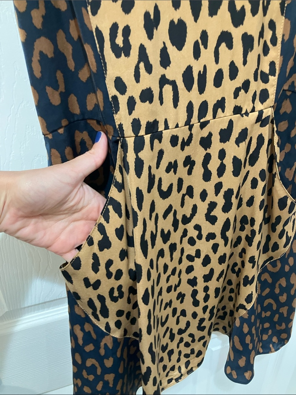 RACHEL Rachel Roy Tan and Black Leopard Print Mini Dress - Picture 2 of 5